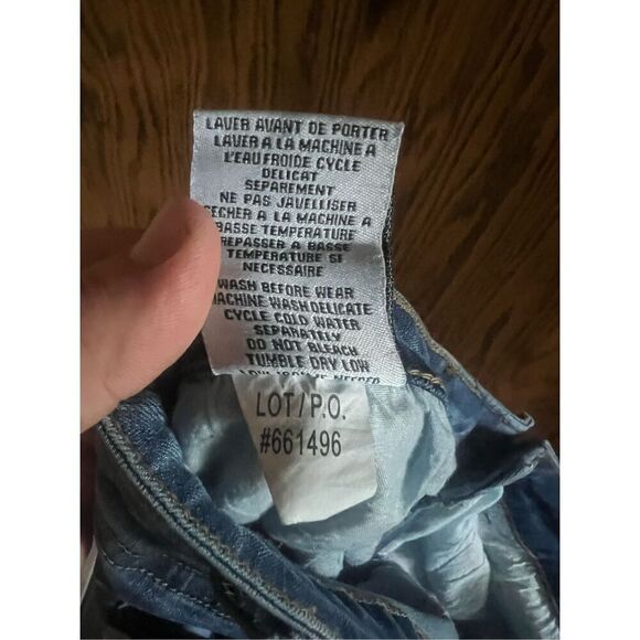 Tribal Jeans Audrey Mid-Rise Wide Leg Crop Jeans With Embroidery Woman’s Size 16 - Picture 15 of 15